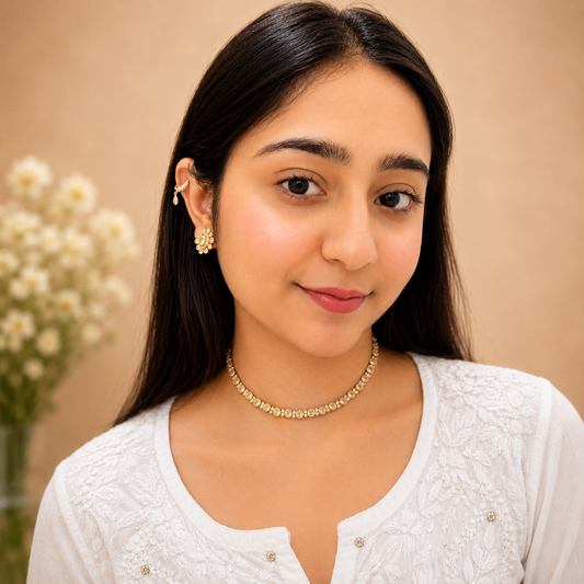 Ruvika Ad Necklace - White