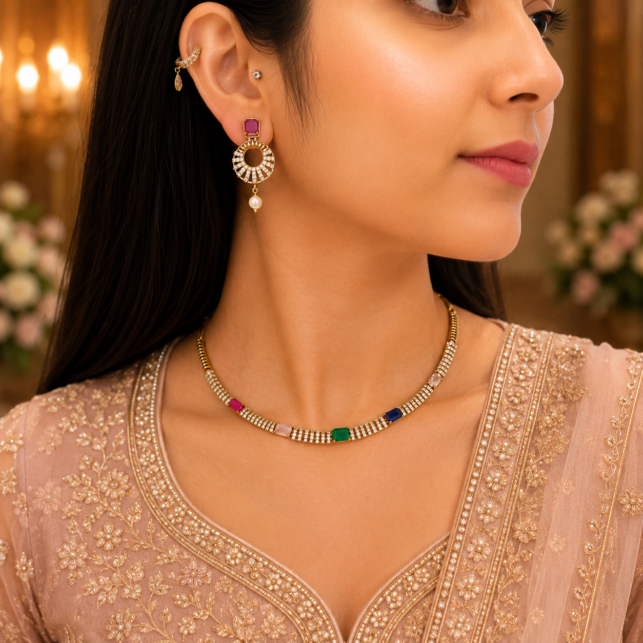 Malti Ad Necklace - Multi