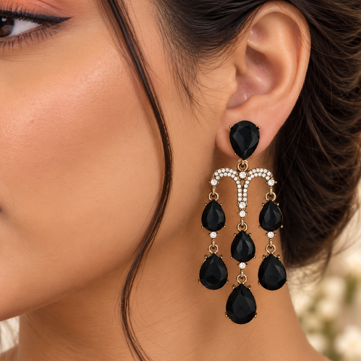 Yukti Earrings - Black
