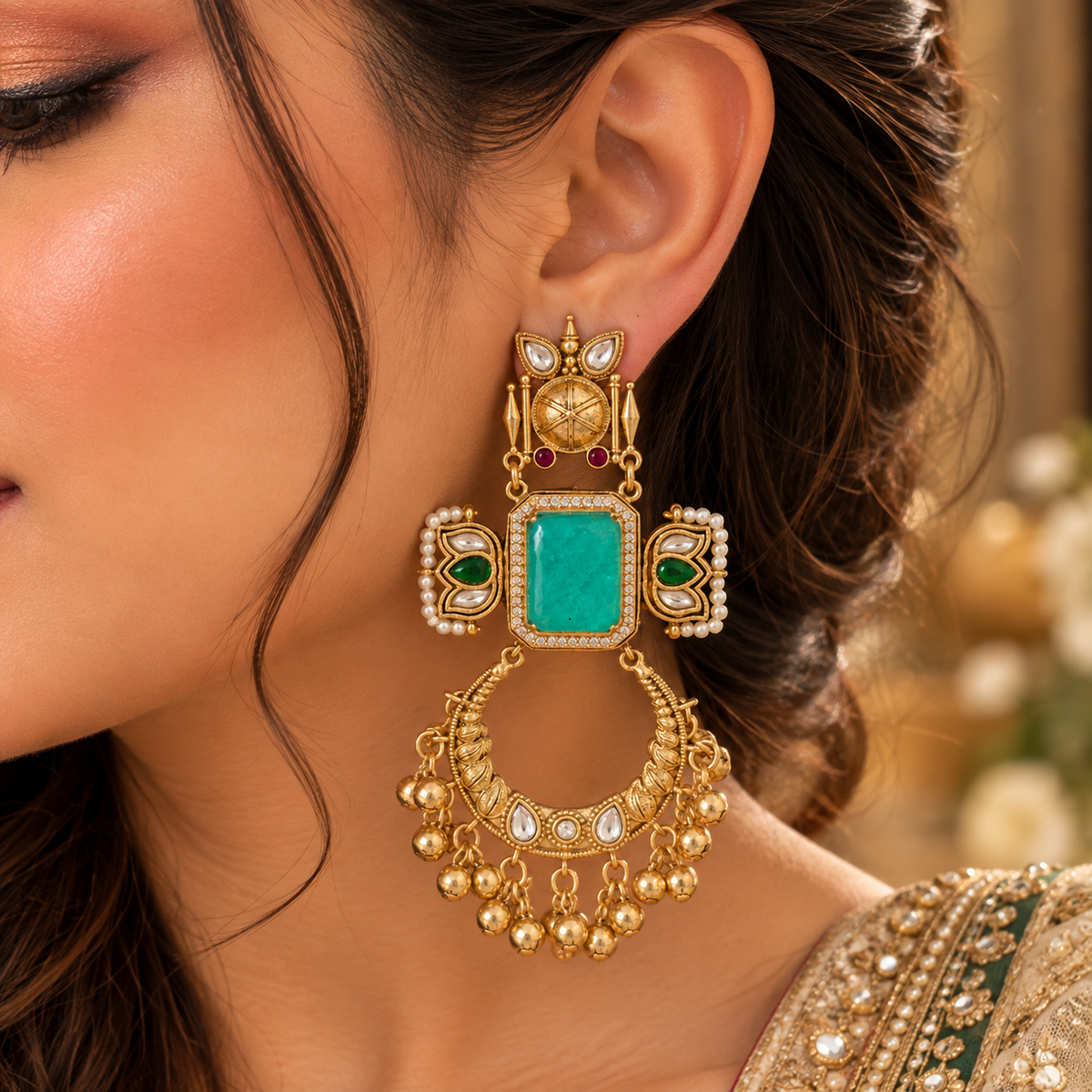 Soha Earrings - Mint