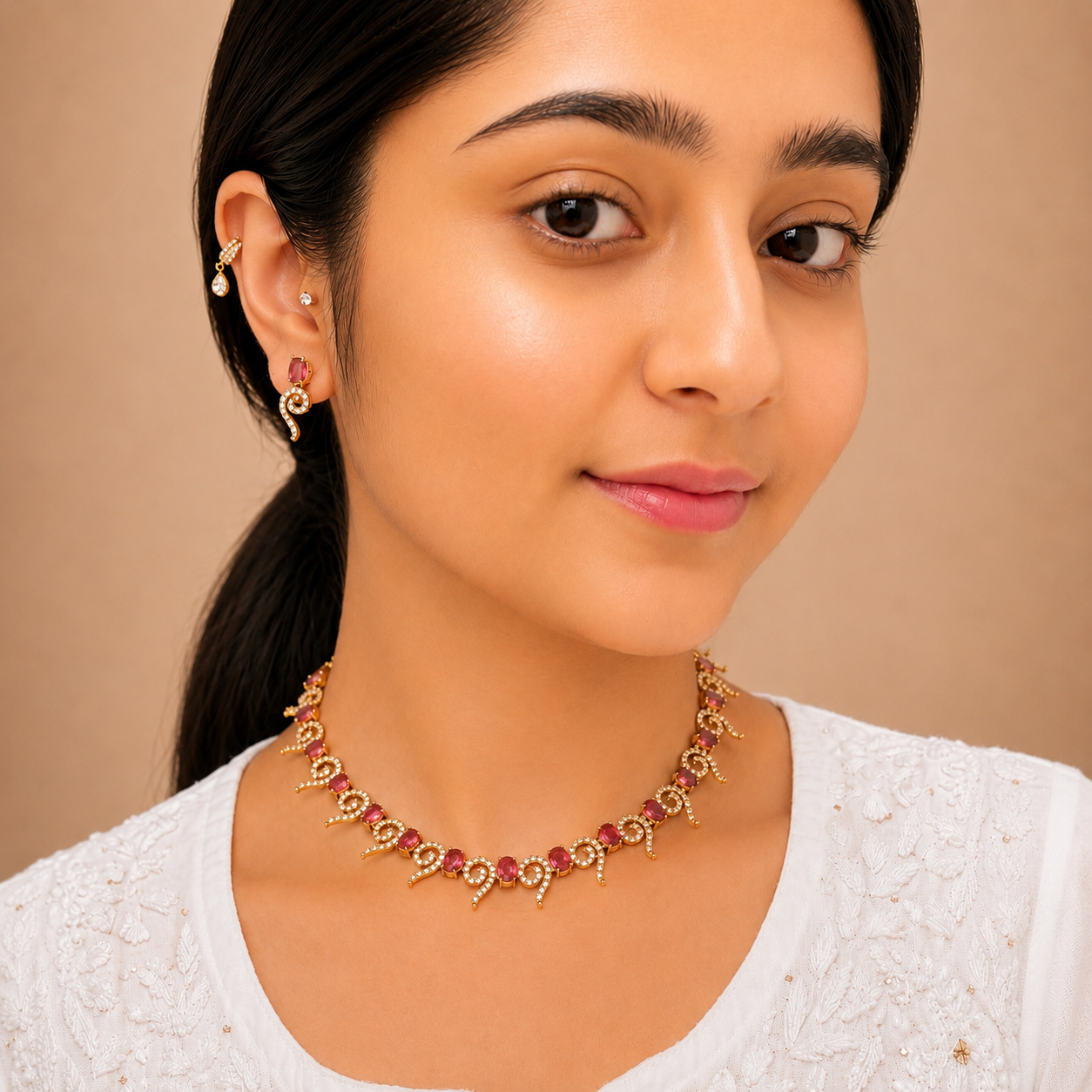 Simran Ad Necklace - Rani