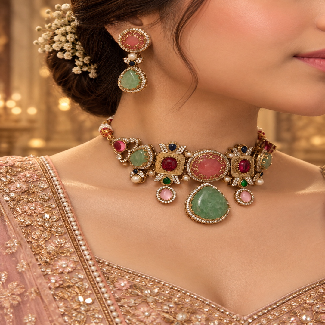 Turkish Sabya Choker - Multi