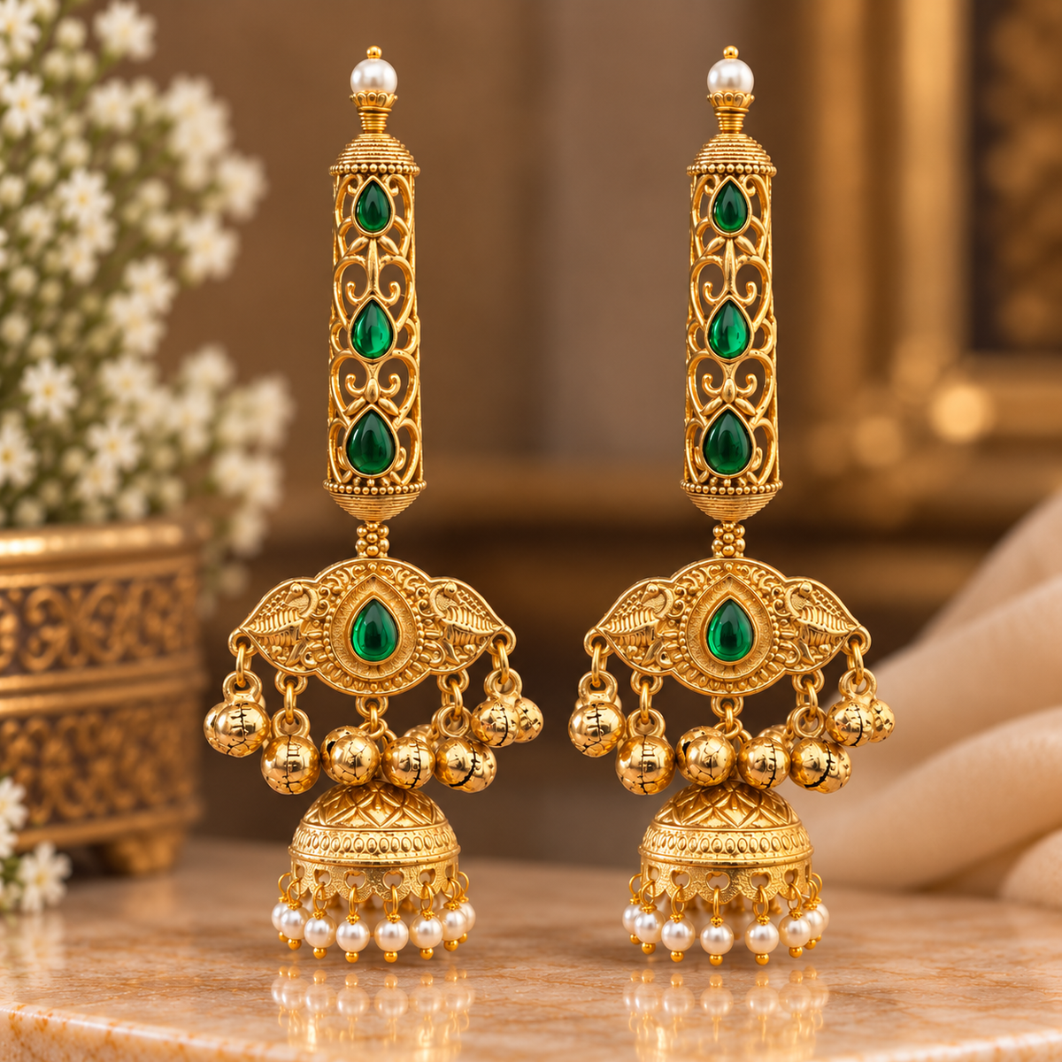 Mitiksha Earrings - Green
