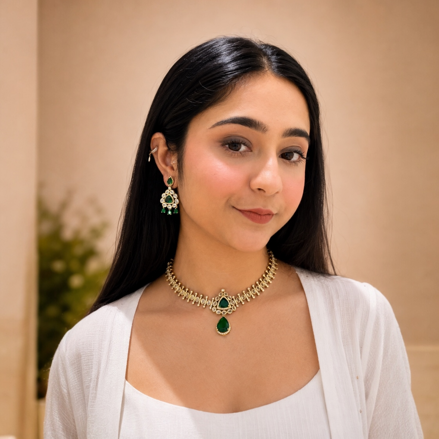 Misha Ad Necklace - Green