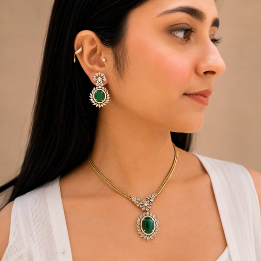 Inayat Ad Necklace - Green