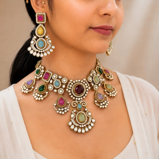Nihira Sabya Necklace - Multi