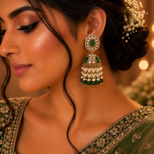 Saba Jhumki - Green