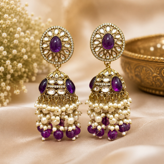 Saba Jhumki - Purple