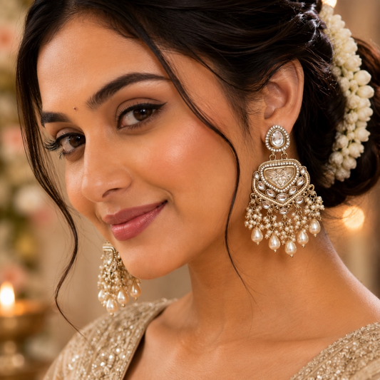 Rima Earrings - White