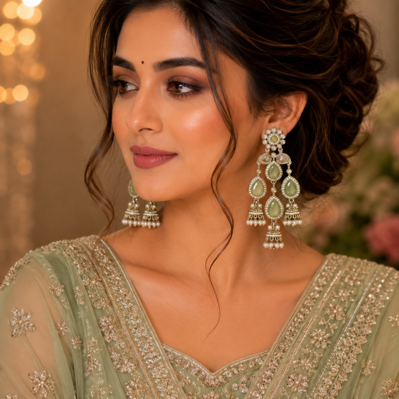 Mahi Earrings - Pista