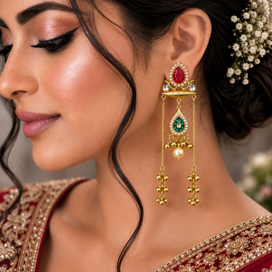 Ana Earrings - Red