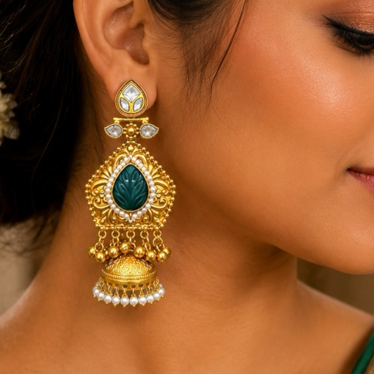 Tamana Earrings - Green