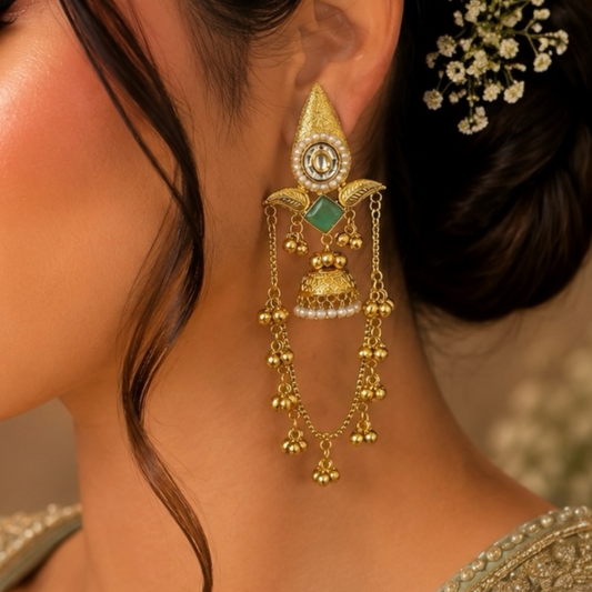 Yashna Earrings - Mint