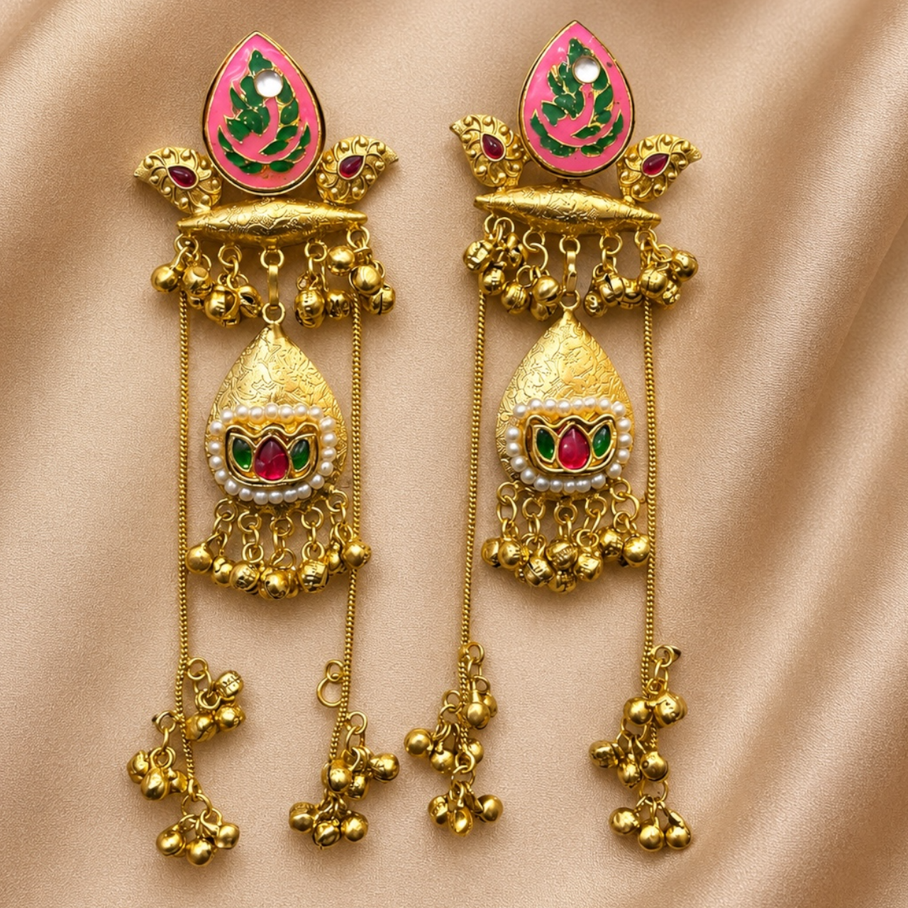 Kalini Earrings - Pink