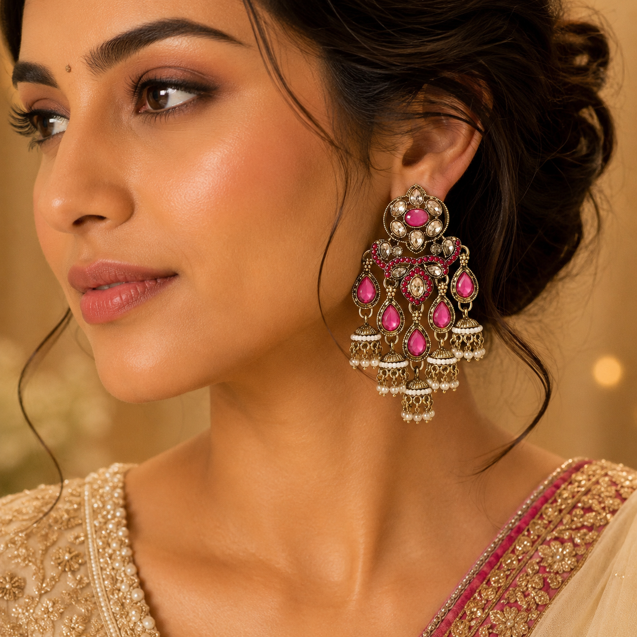 Pakhi Earrings - Rani