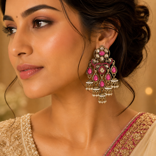 Pakhi Earrings - Rani