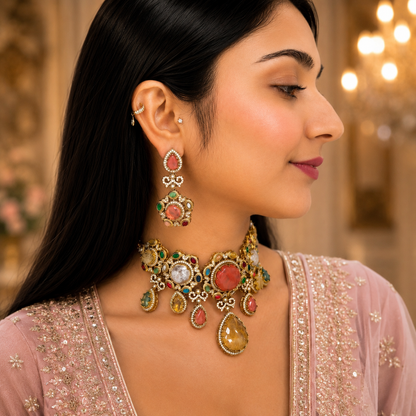 Sirat Sabya Choker - Multi