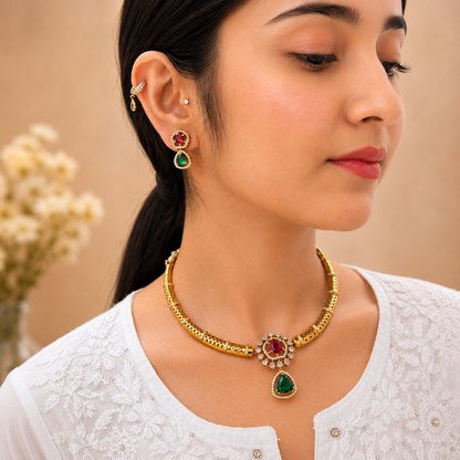 Amreen Hasli Necklace - Multi