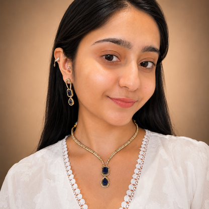 Beny Ad Necklace - Blue