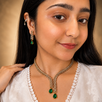 Mona Ad Necklace - Green
