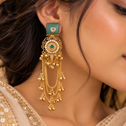 Fiza Earrings - Mint