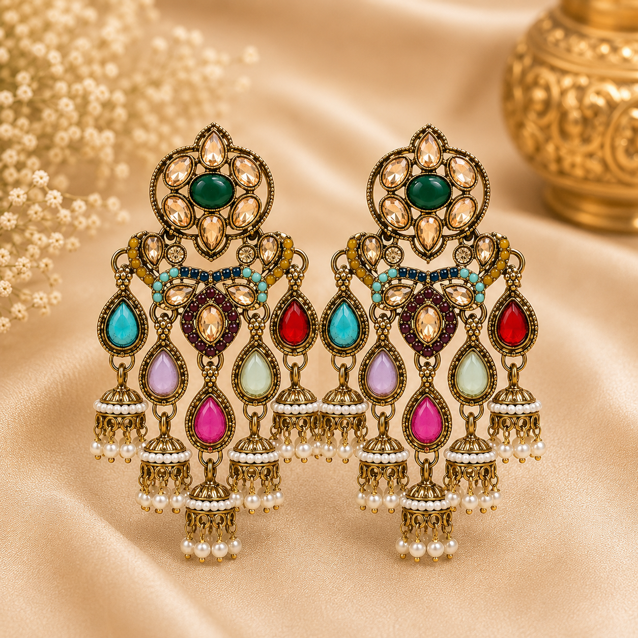 Pakhi Earrings - Multi