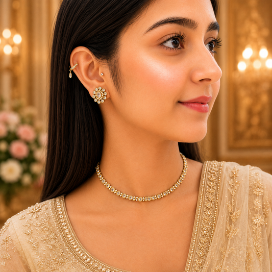 Ruvika Ad Necklace - White