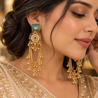Fiza Earrings - Mint