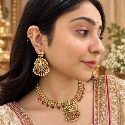 Iryana Temple Necklace - Gold