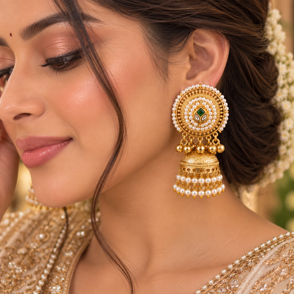 Deesha Jhumka - Green