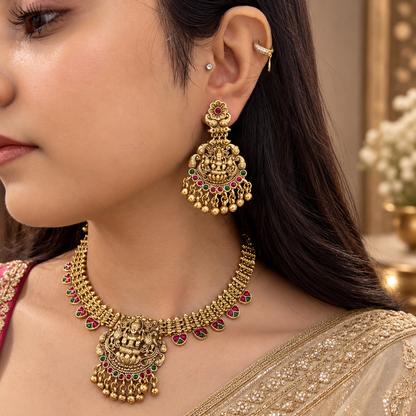 Iryana Temple Necklace - Gold