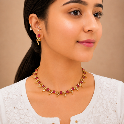 Simran Ad Necklace - Rani