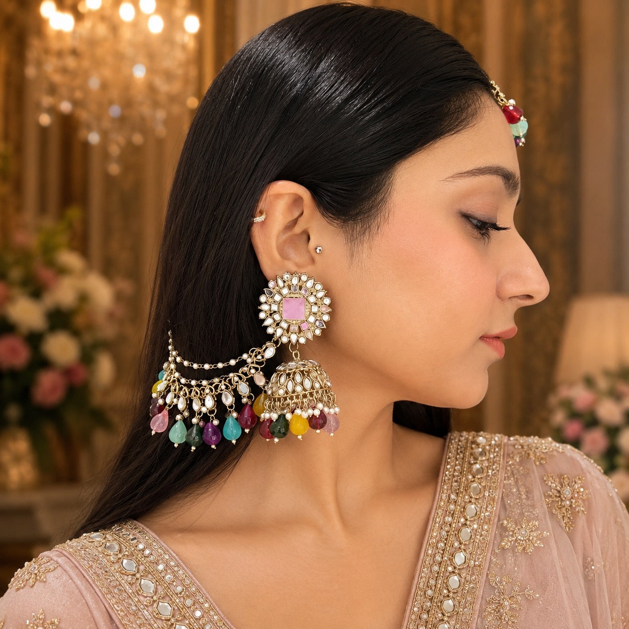 Rubani Bahubali Jhumka - Multi