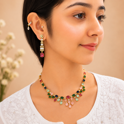 Esha Ad Necklace - Multi
