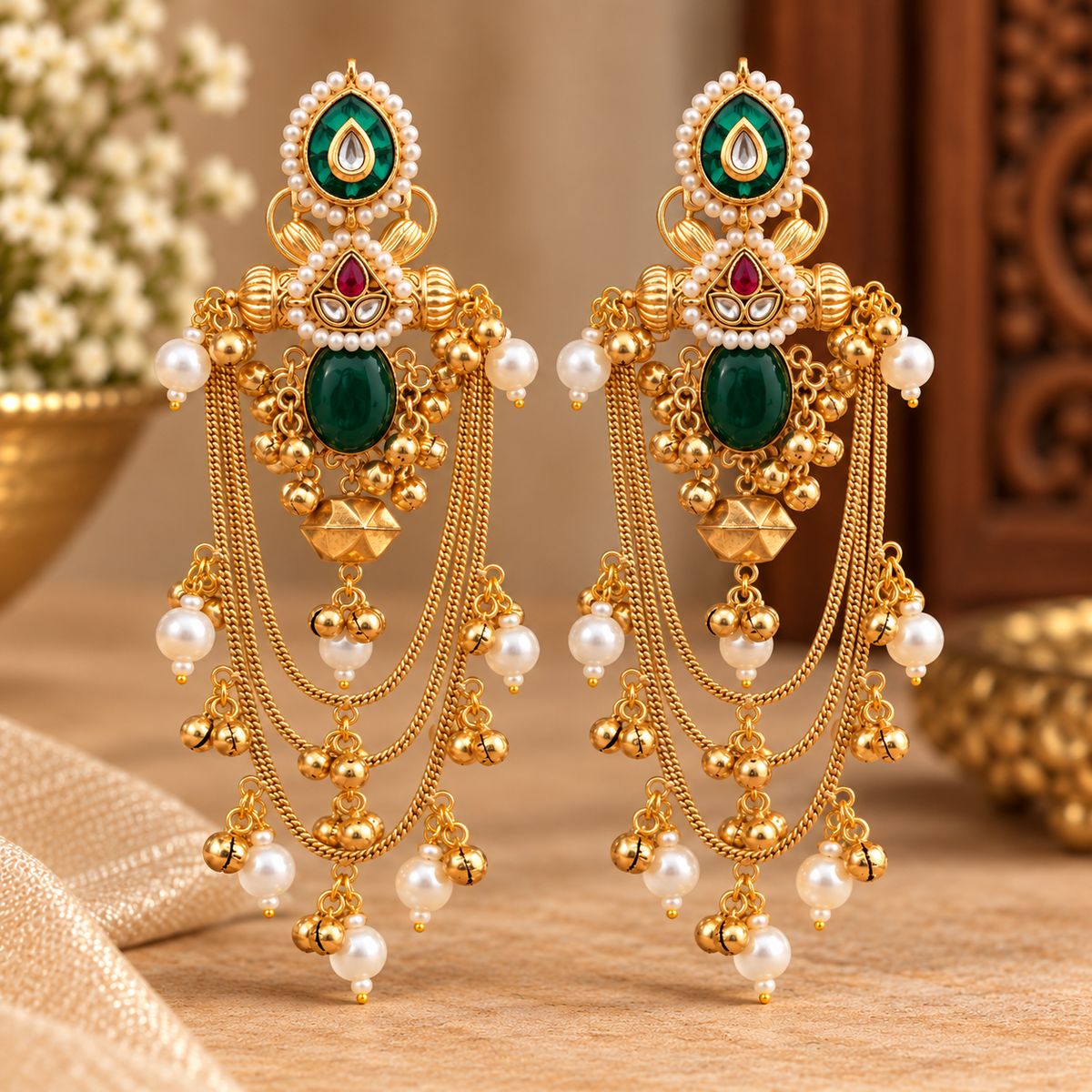 Maitri Earring - Green