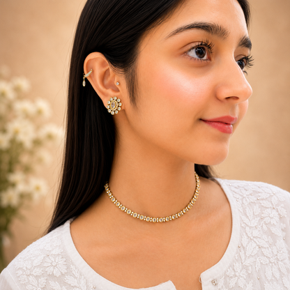 Ruvika Ad Necklace - White