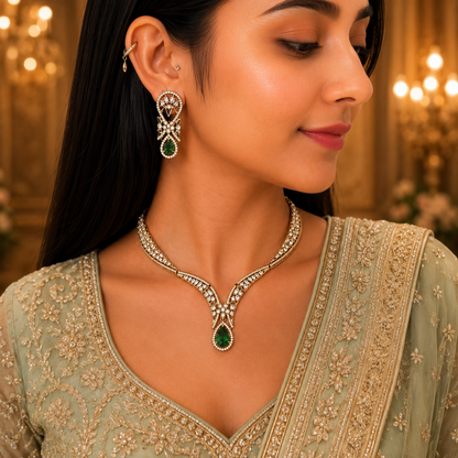 Ishima Ad Necklace - Green