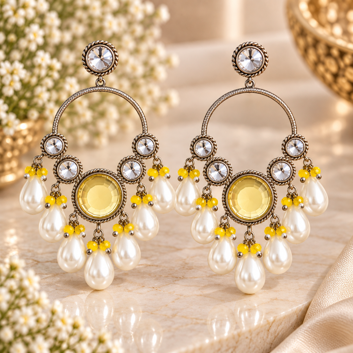 Ruhbani Chandbali - Yellow