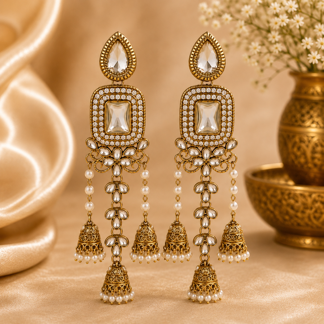Meru Earrings - White