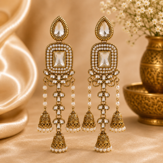 Meru Earrings - White