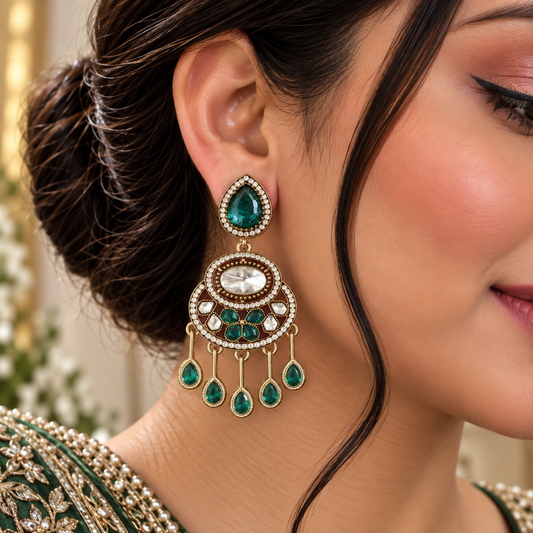 Amaira Earrings - Teal