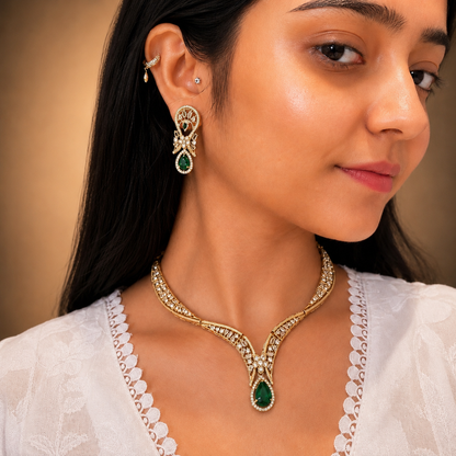 Ishima Ad Necklace - Green