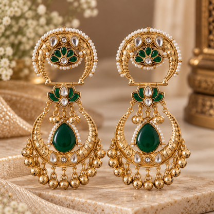 Rumi Earrings - Green