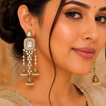 Meru Earrings - White