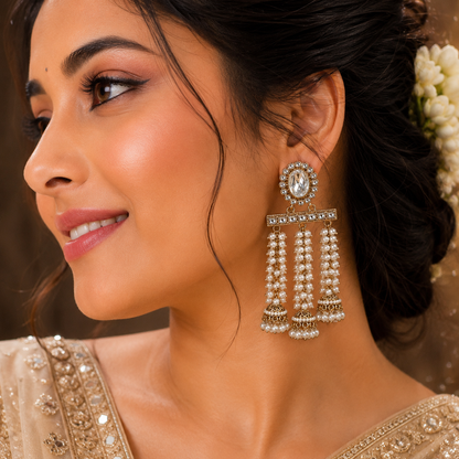 Kridha Earrings - White