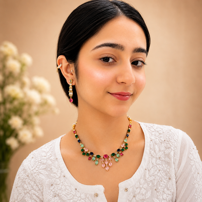 Esha Ad Necklace - Multi