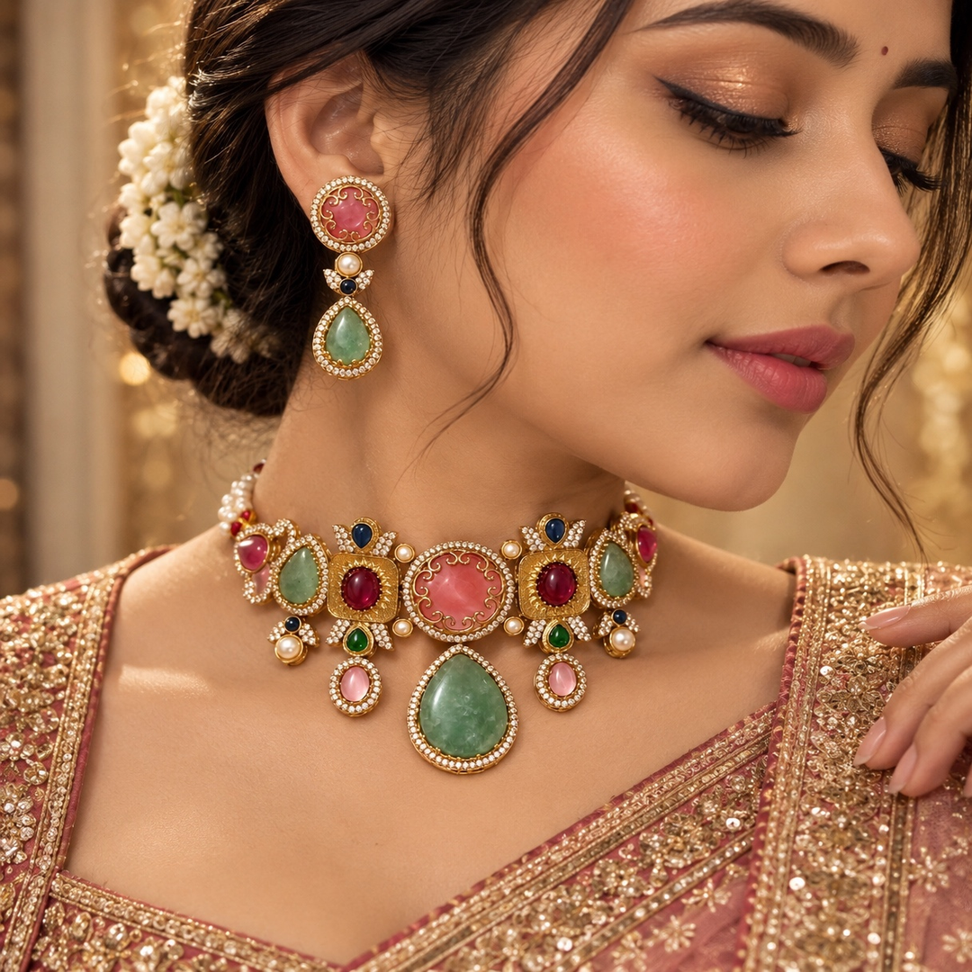 Turkish Sabya Choker - Multi