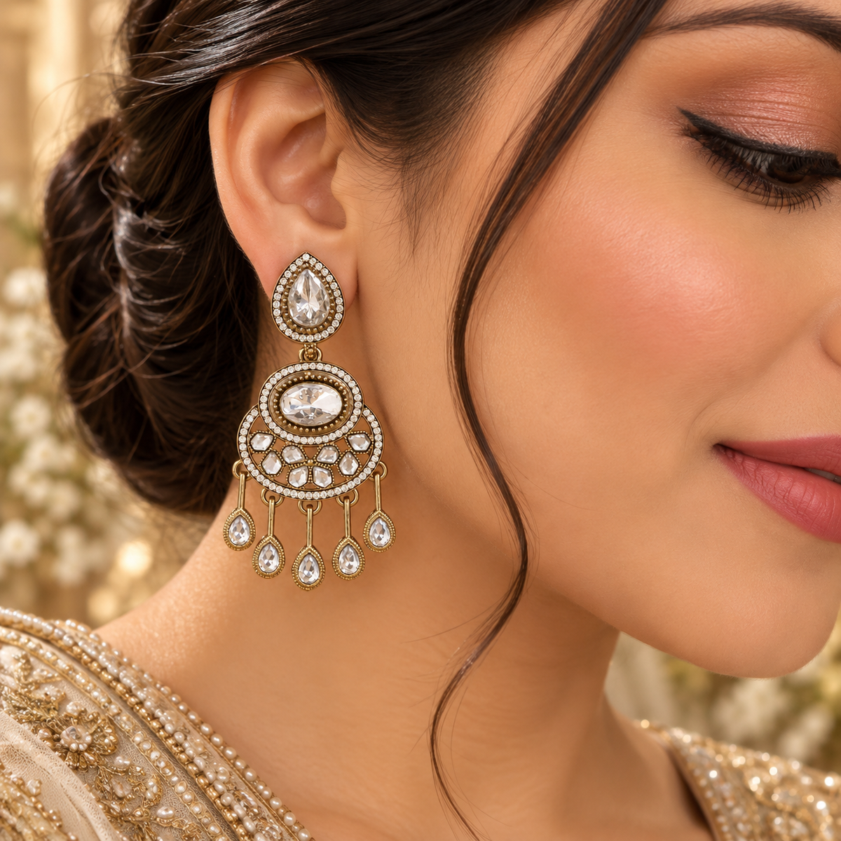 Amaira Earrings - White