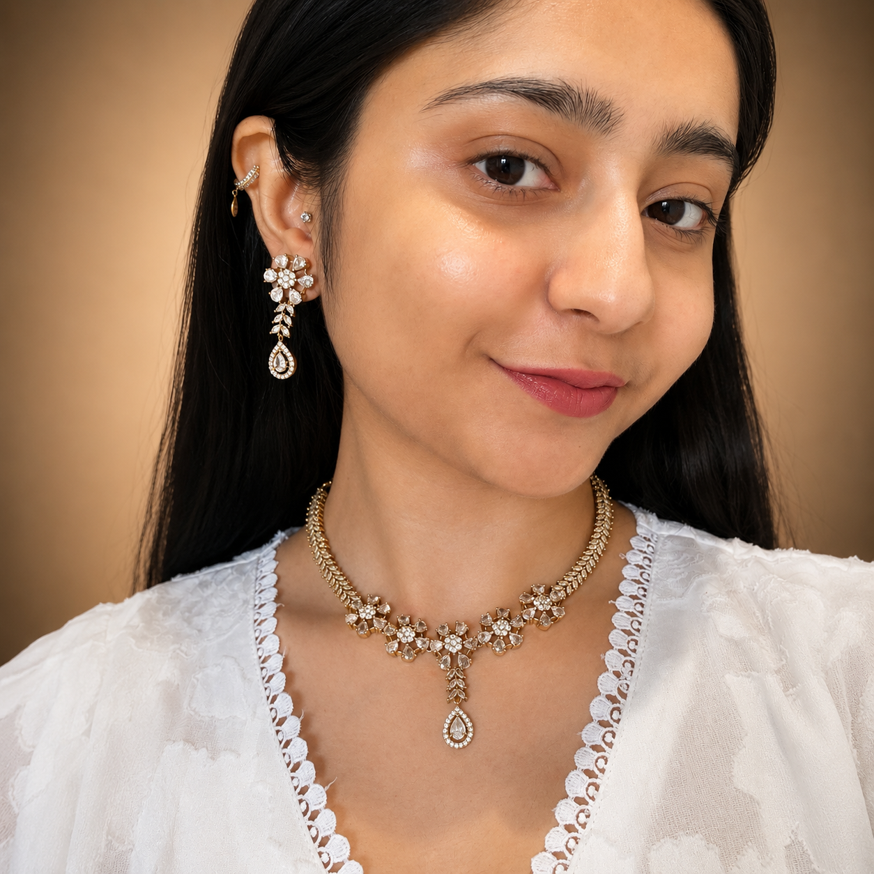Tisha Ad Necklace - White
