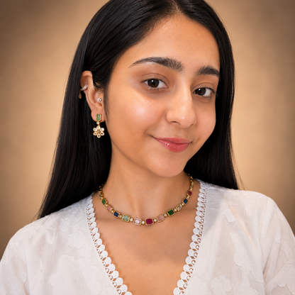 Giva Single line Necklace - Multi